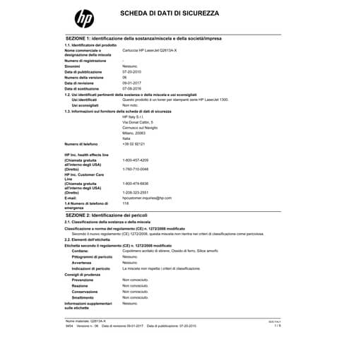 Toner alta resa 13X HP nero  Q2613X